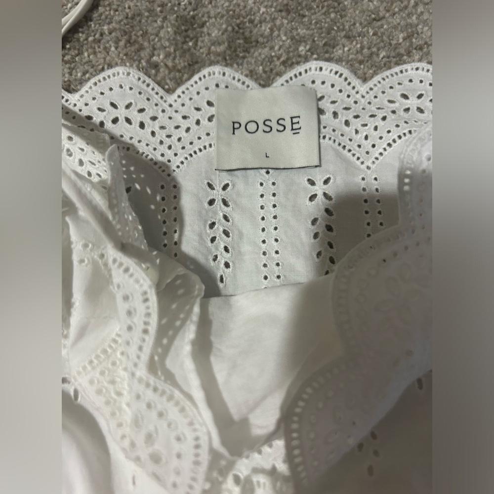 Posse the label Maisie Embroidered Cotton Maxi Dress in white! - Picture 4 of 9